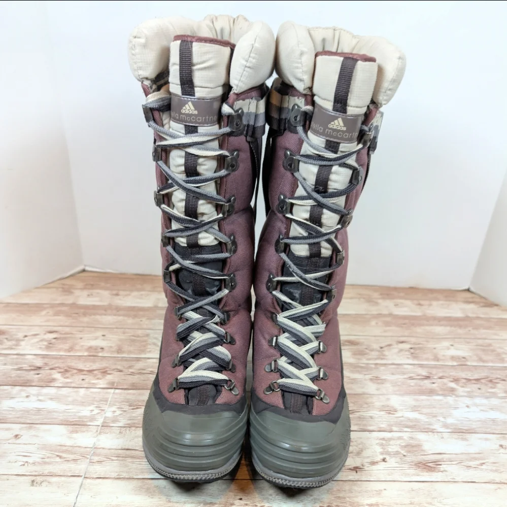 Adidas Stella McCartney Rare Snow Hiking Tall Winter Boots Women's Size